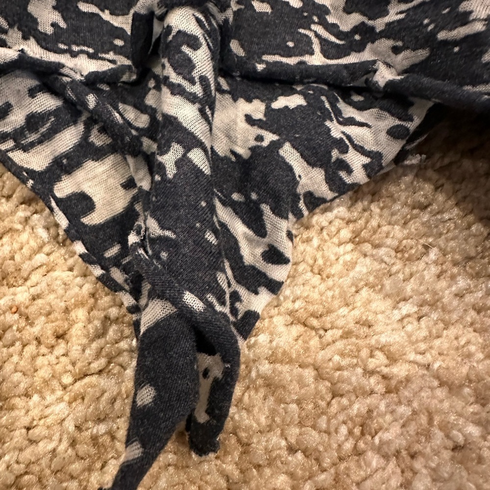 *Vintage* Denny’s!  Zinnias Navy Blue Dress - Picture 2 of 11